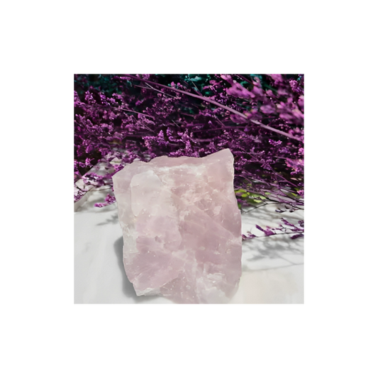 Lavender Rose Quartz (Madagascar) – Free Standing Raw Crystal for Self-Love & Emotional Healing