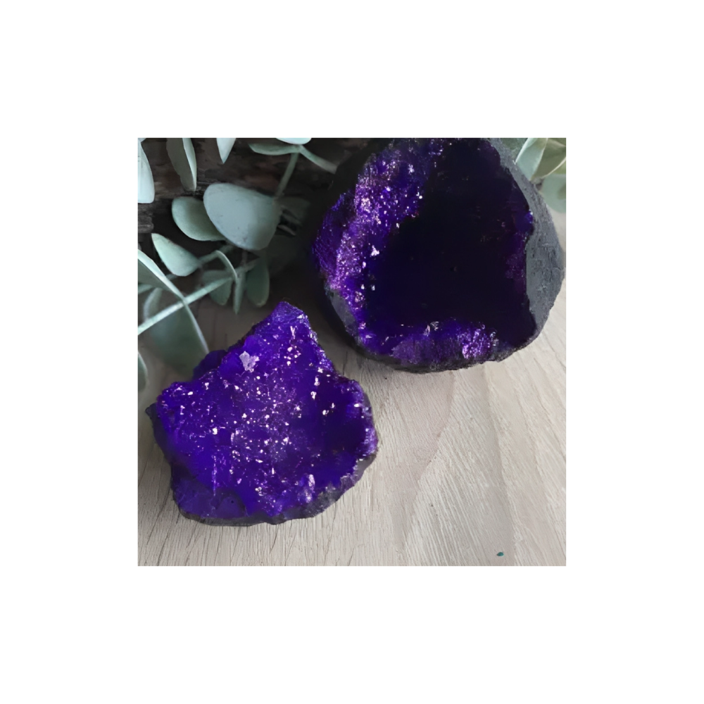 Purple Dyed Geodes – Vibrant Crystal Caves for Spiritual Décor & Energy Work