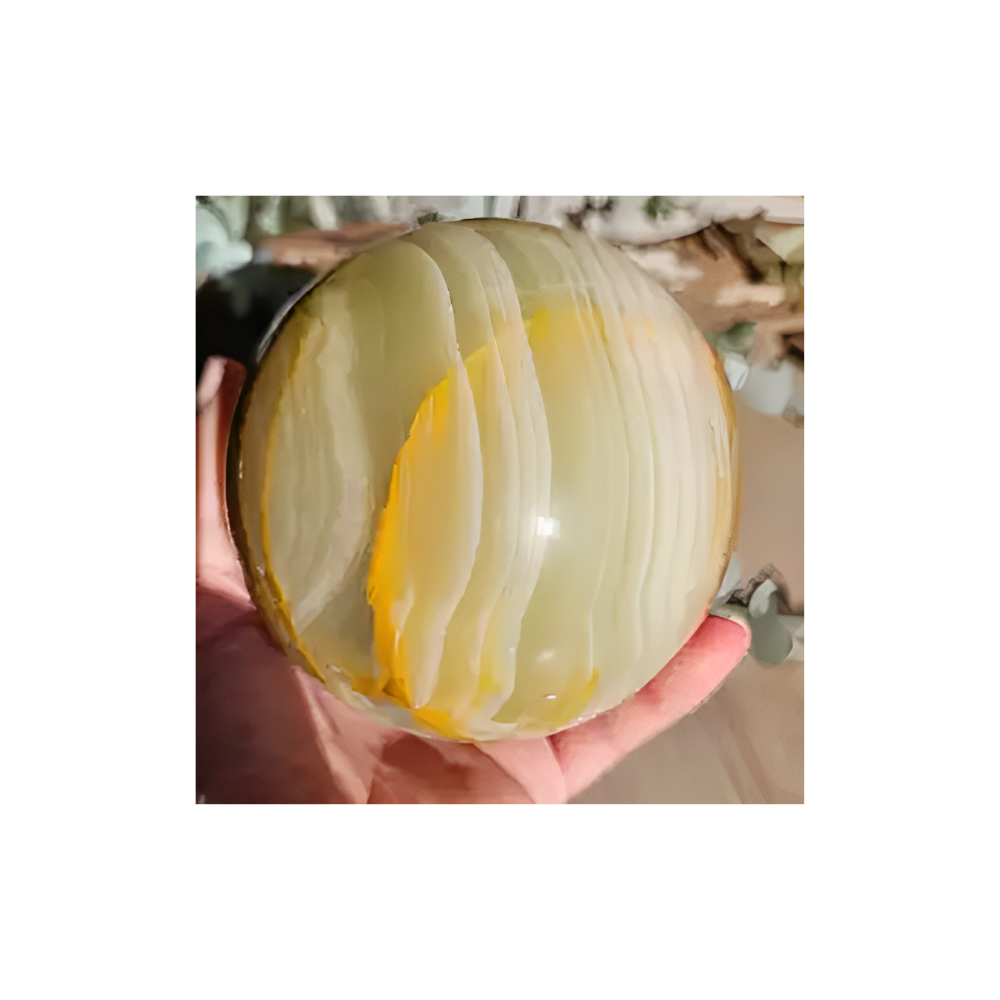HUGE GREEN ONYX SPHERE 1.3 kg