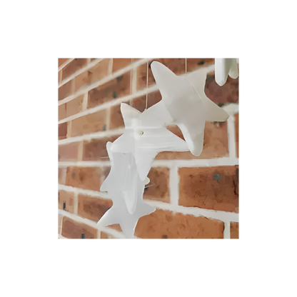 WHITE ONYX STAR WIND CHIME