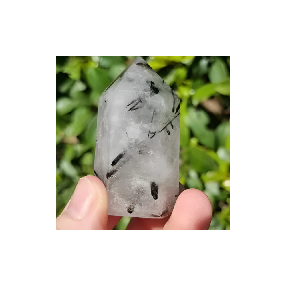 TOURMALINATED QUARTZ POINT 1
