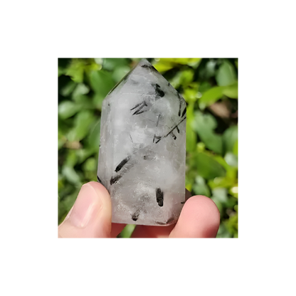 TOURMALINATED QUARTZ POINT 1