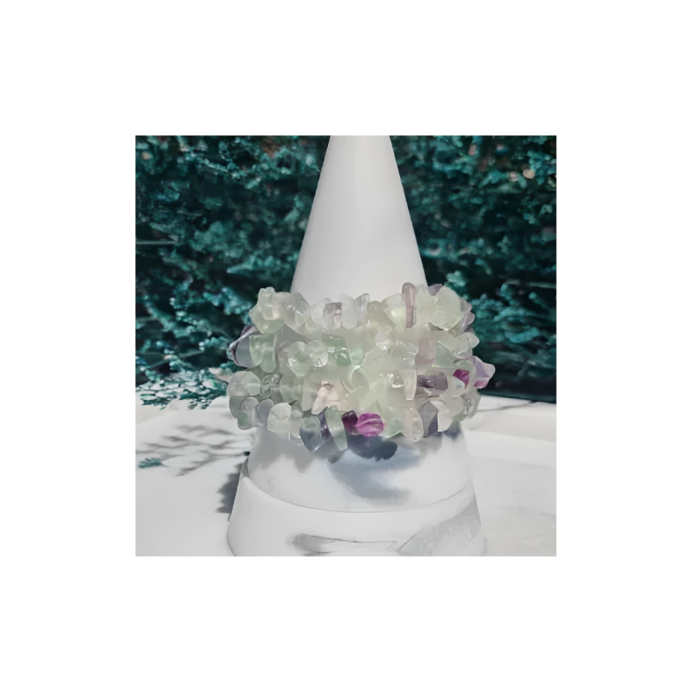 FLUORITE CHIP BRACELET