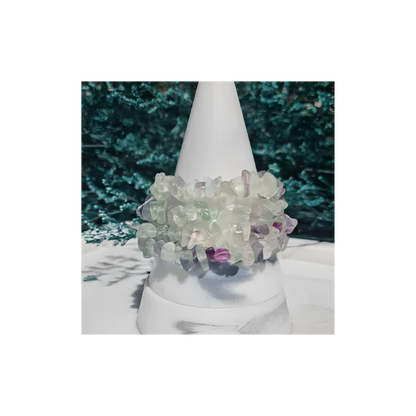 FLUORITE CHIP BRACELET