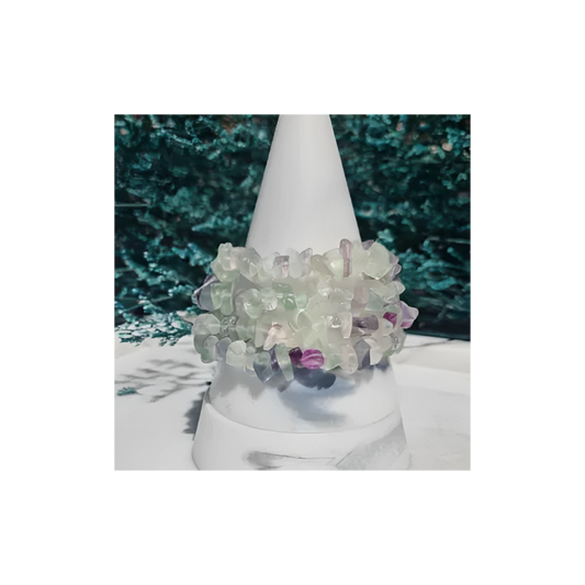FLUORITE CHIP BRACELET