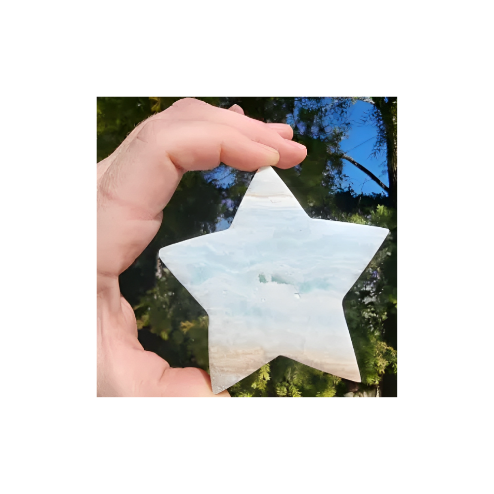 Caribbean Calcite Star – Soothing Energy & Emotional Healing Crystal