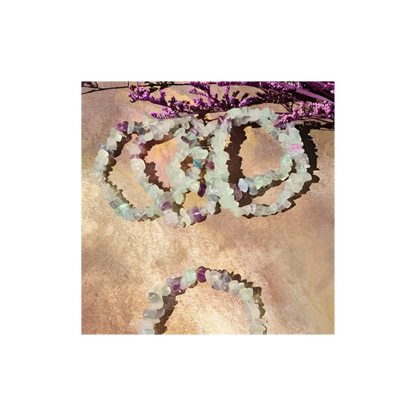 FLUORITE CHIP BRACELET