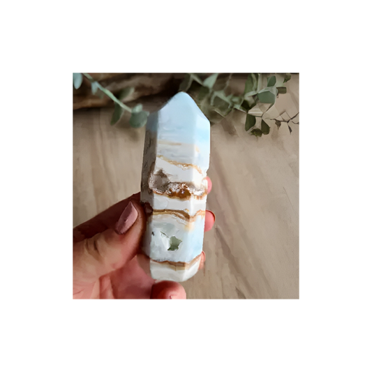 Caribbean Calcite Generator – Tower for Calming, Clarity & Emotional Healing
