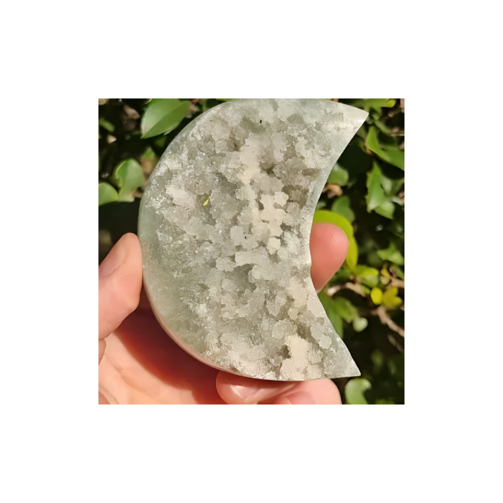GREEN AMETHYST & PRASIOLITE MOON