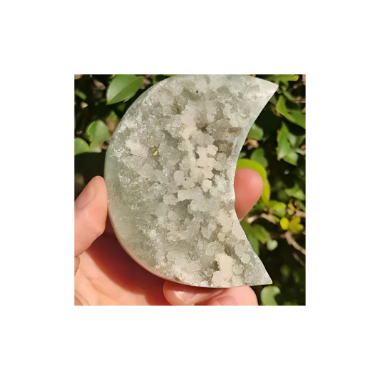 GREEN AMETHYST & PRASIOLITE MOON