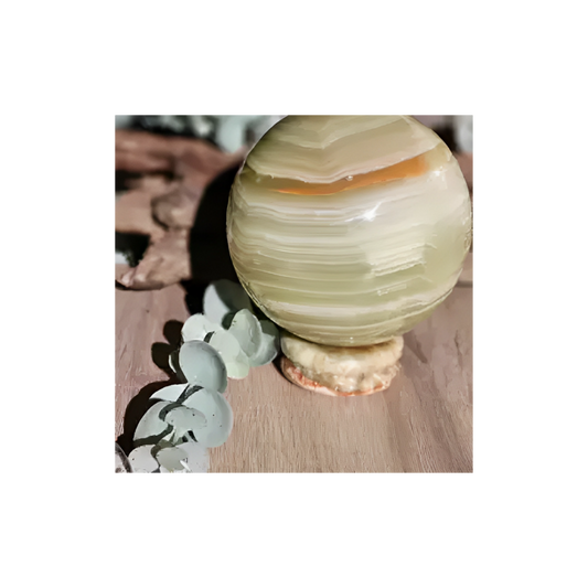 HUGE GREEN ONYX SPHERE 1.3 kg