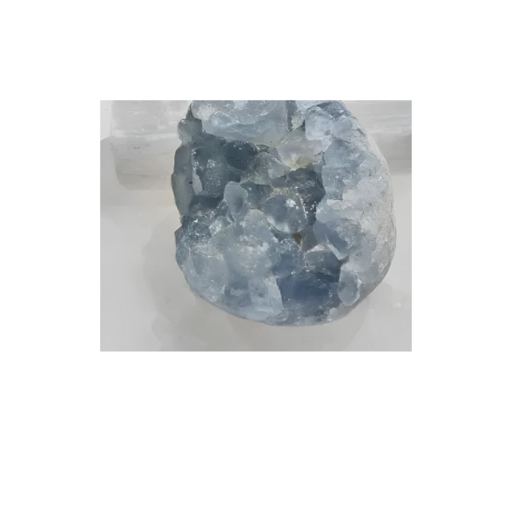Celestite Egg Cluster – Calming Blue Crystal for Spiritual Growth & Peace