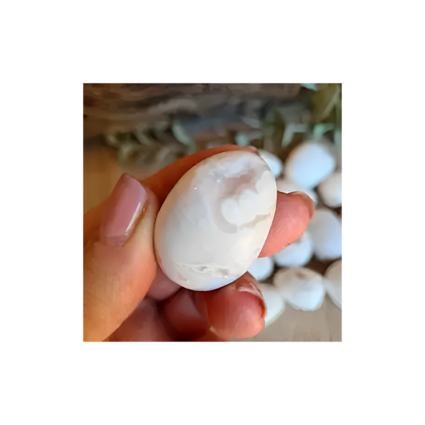 SNOW AGATE EGG