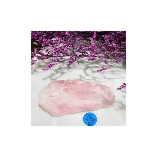 Lavender Rose Quartz Raw Chunk – Rare Heart Crystal for Self-Love & Emotional Healing