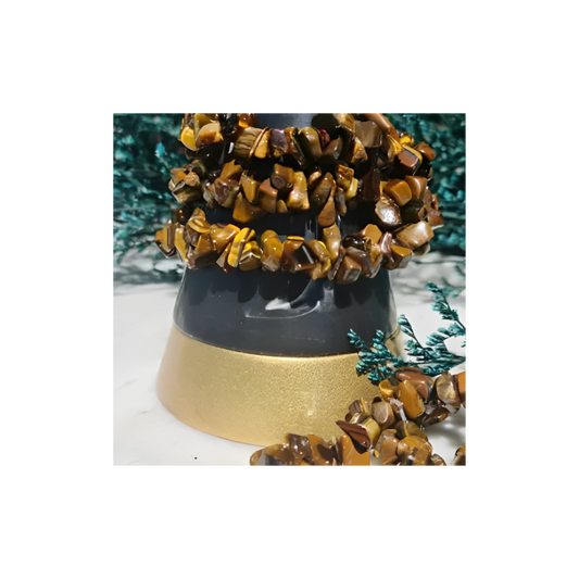 TIGERS EYE CHIP BRACELET