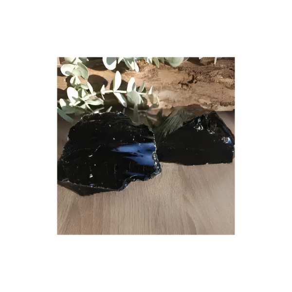 NATURAL BLACK OBSIDIAN- LARGE