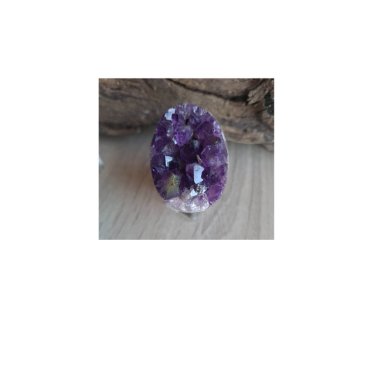 Amethyst Egg Cluster – Unique Crystal Egg for Protection, Balance & Spiritual Growth