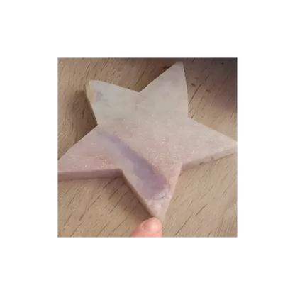 Pink Amethyst Star – Calming Crystal for Love, Balance & Spiritual Healing