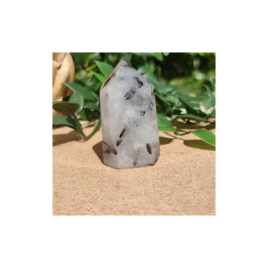 TOURMALINATED QUARTZ POINT 1