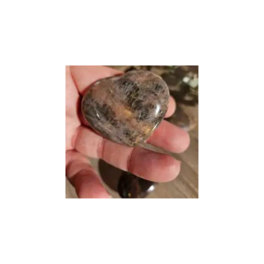 Black Moonstone Heart – Intuition, New Beginnings & Feminine Energy