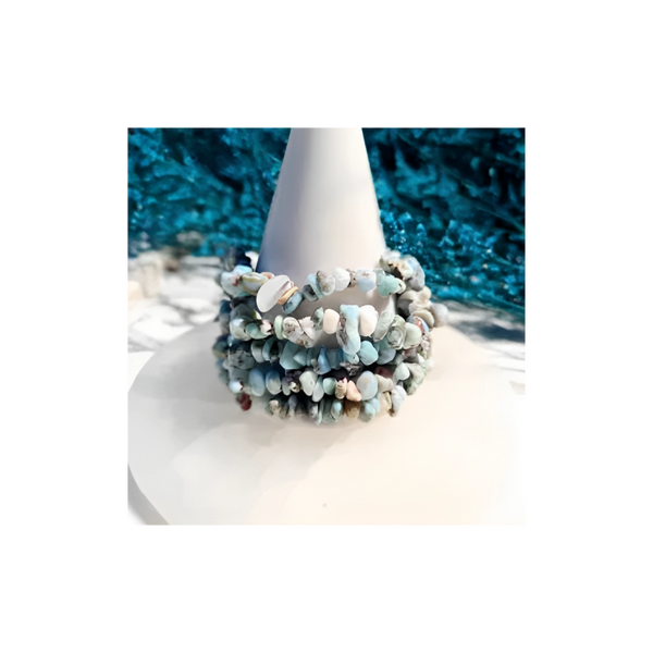 LARIMAR CHIP BRACELET