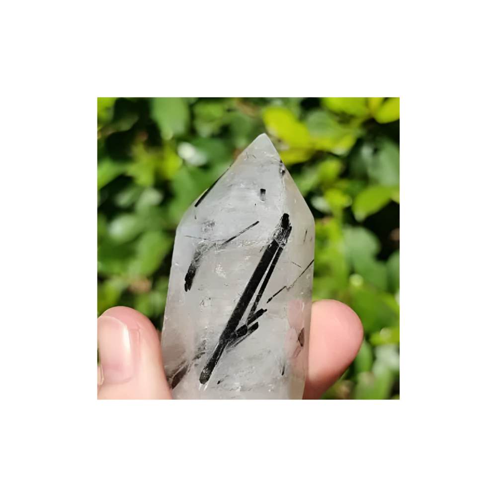 TOURMALINATED QUARTZ POINT 2