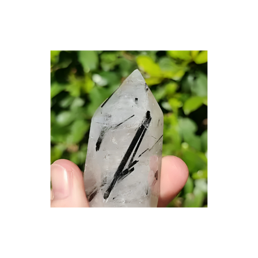 TOURMALINATED QUARTZ POINT 2