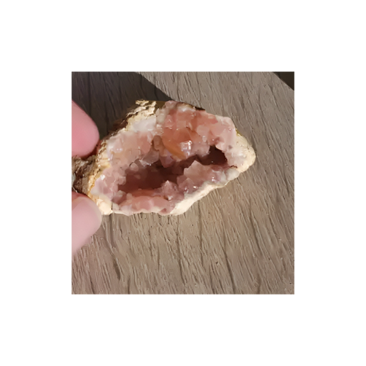 PINK NATURAL AMETHYST GEODE 9
