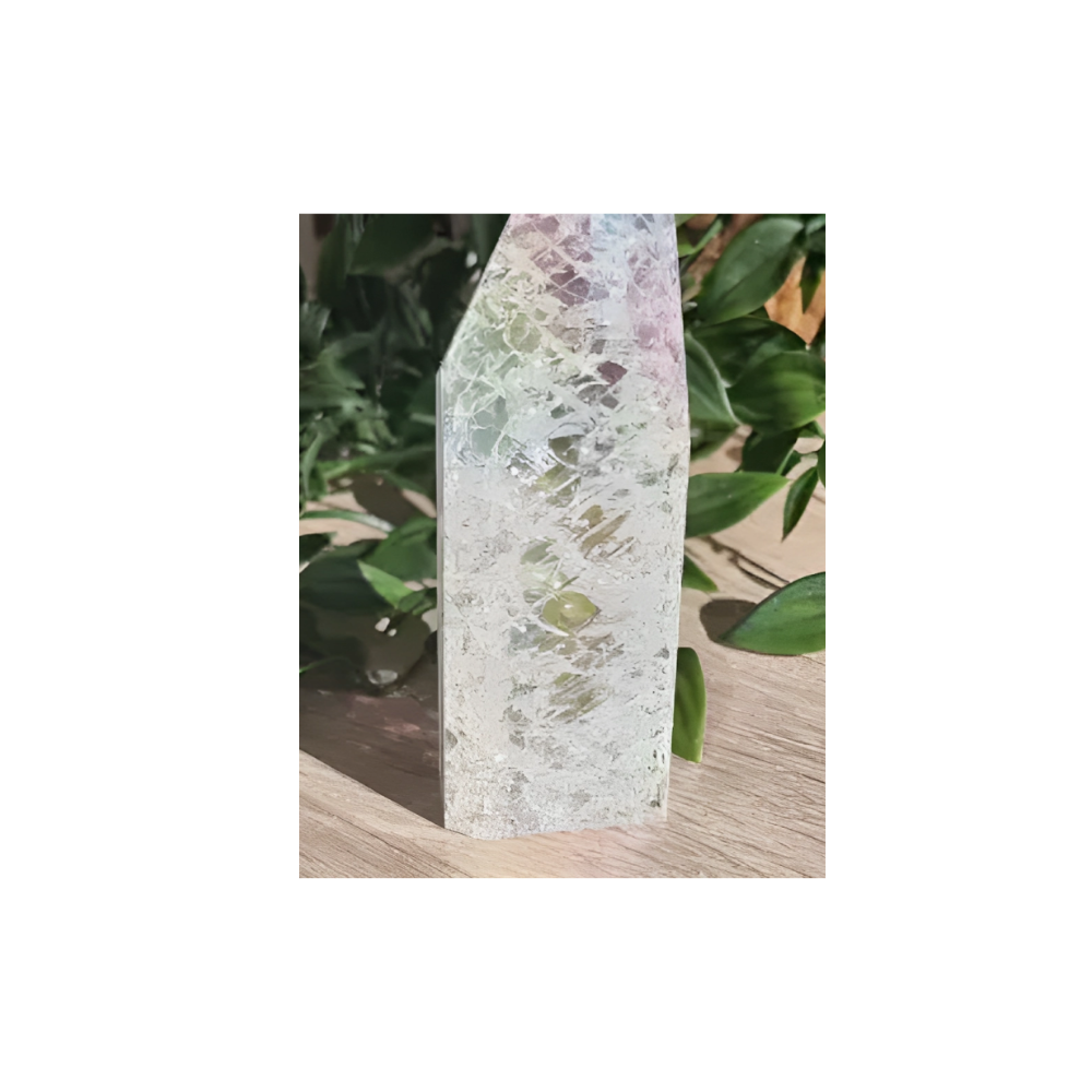 Aura Fire and Ice Quartz Point – Amplify Energy & Spiritual Awakening