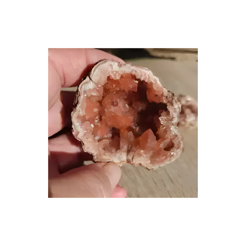 Pink Amethyst Geode Cluster – Soothing Crystal for Love, Calm & Divine Energy