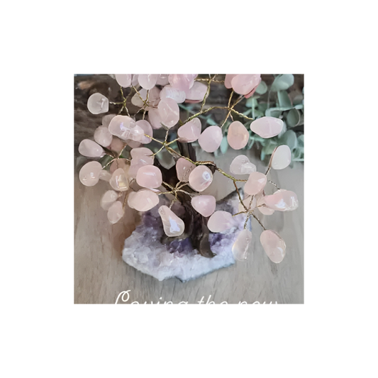 ROSE QUARTZ BONSAI TREE