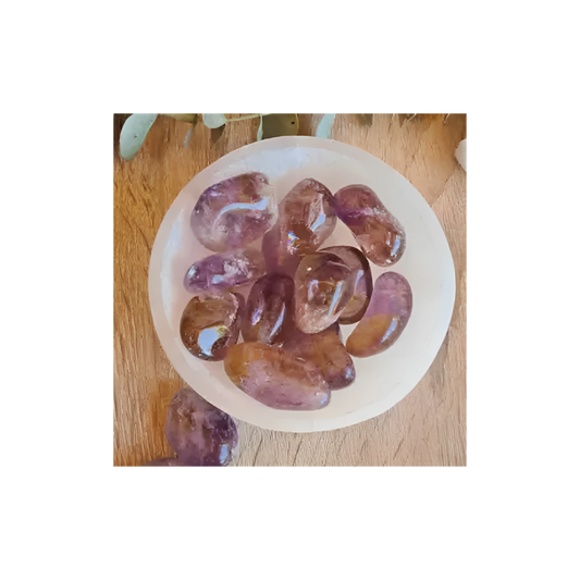 Ametrine Tumbled Stones – Harmonizing Crystals for Balance, Clarity & Inner Strength