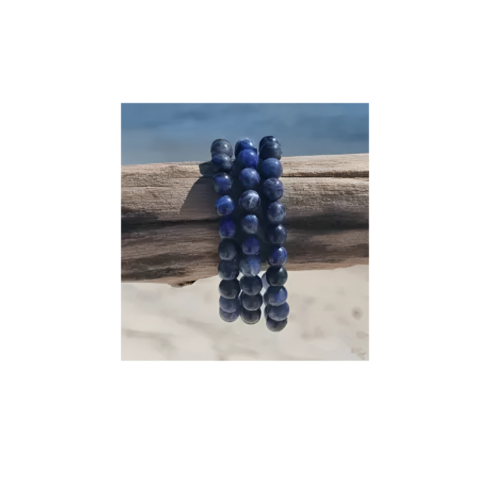 Black Sodalite 8mm Bracelet – Confidence & Mental Clarity