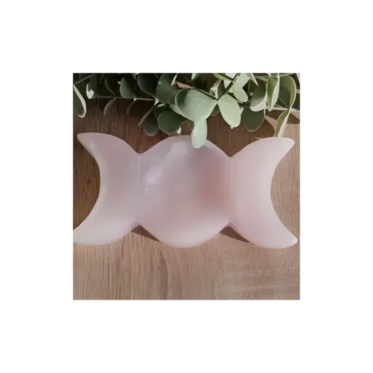 PINK MANGANO TRIPLE MOON BOWL