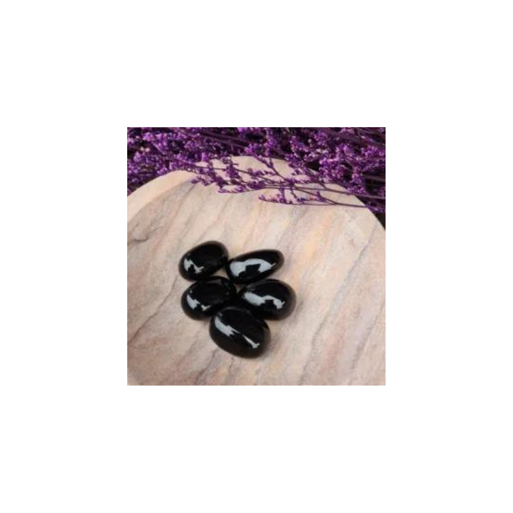 Black Obsidian Tumbled Stones – Protection & Grounding Crystals