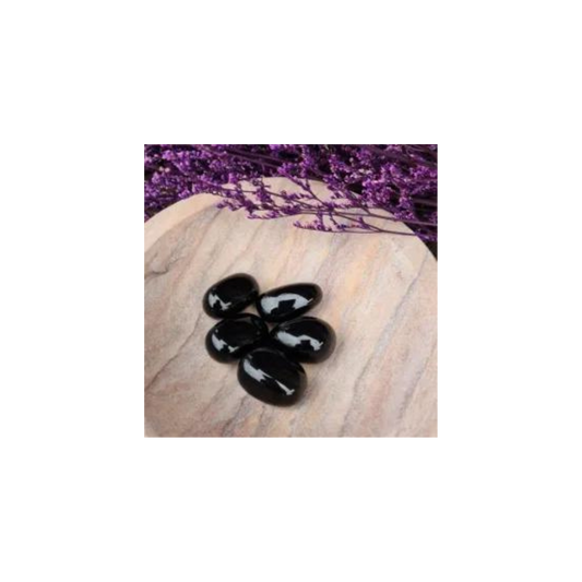 Black Obsidian Tumbled Stones – Protection & Grounding Crystals