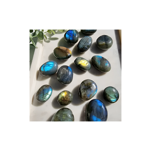LABRADORITE PALM STONE