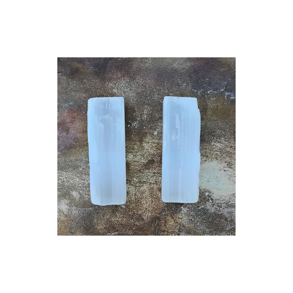 SELENITE CRYSTAL CHARGING BLOCKS – NATURAL - SIZE MEDIUM
