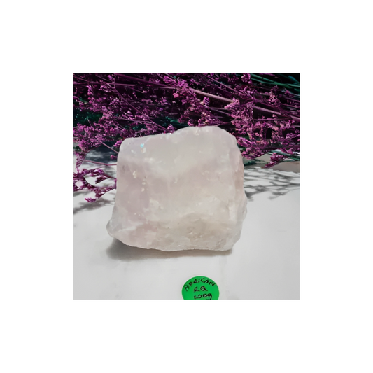 African Rose Quartz Chunk – Natural Heart Crystal for Love & Emotional Healing