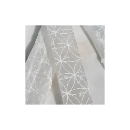 SELENITE - FLOWER OF LIFE GRIDDING BAR
